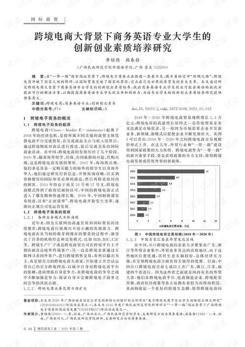 英语专业去跨境电子商务